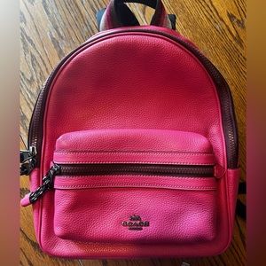 Coach pink Vale Charlie Backpack